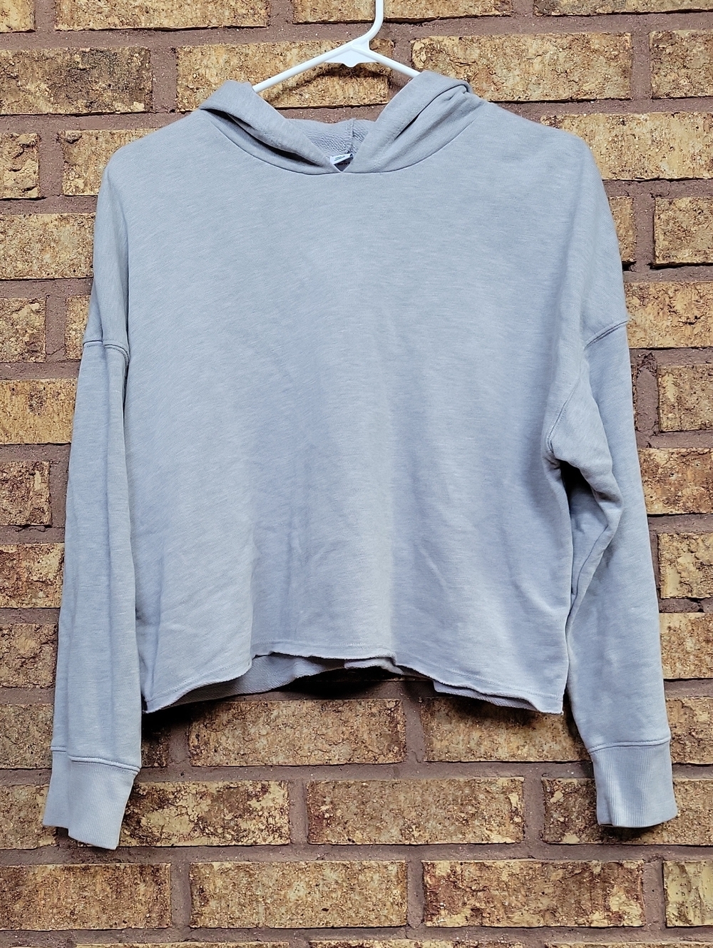 Old Navy Light Gray Cropped Hoodie Size XL (18)